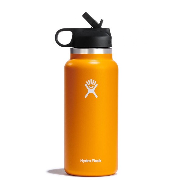 Hydro Flask 32oz wide mouth starfish bottle with straw lid image